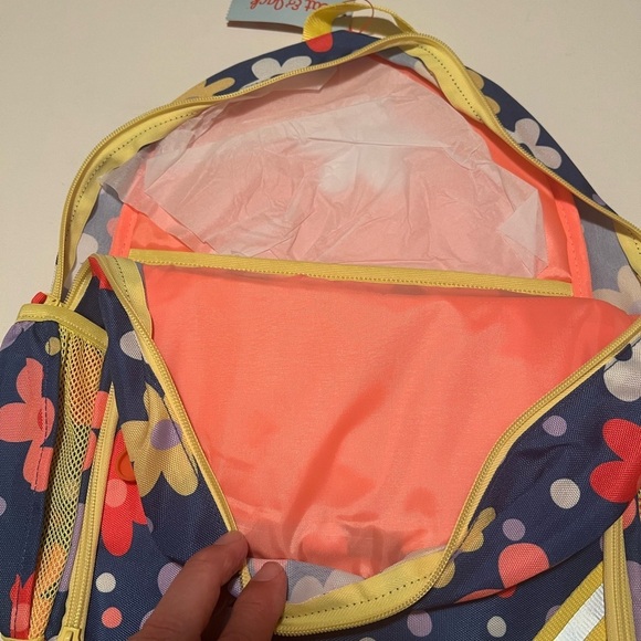 NWT Cat & Jack 17" Floral Kids Backpack. (E1) - Picture 5 of 7